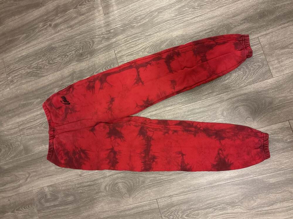 I.AM.GIA Red Black Tie Dye Sweatpants Joggers